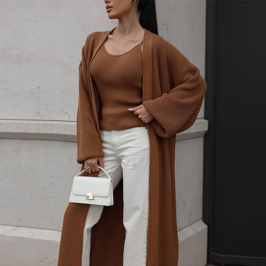 Damen lässiger Strickmantel R&B