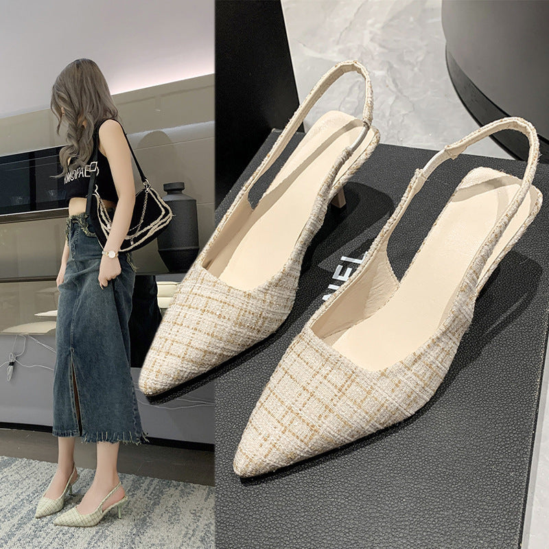 Damen Slingback-Pumps mit modischer Struktur