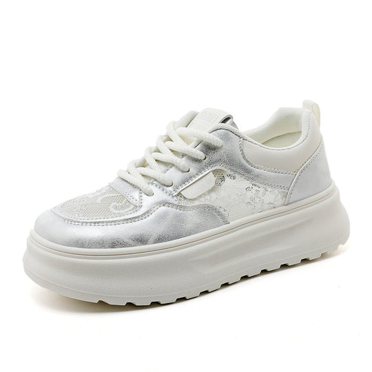 Damen Chunky Sneakers mit luftiger Mesh-Oberfläche und komfortabler Dämpfung R&B