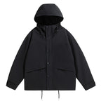 Herren technische Outdoor-Jacke mit wetterfester Kapuze und feuchtigkeitsregulierendem Material R&B