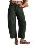 Damen Bequeme und stylische Palazzo-Hosen mit seitlichen Taschen R&B