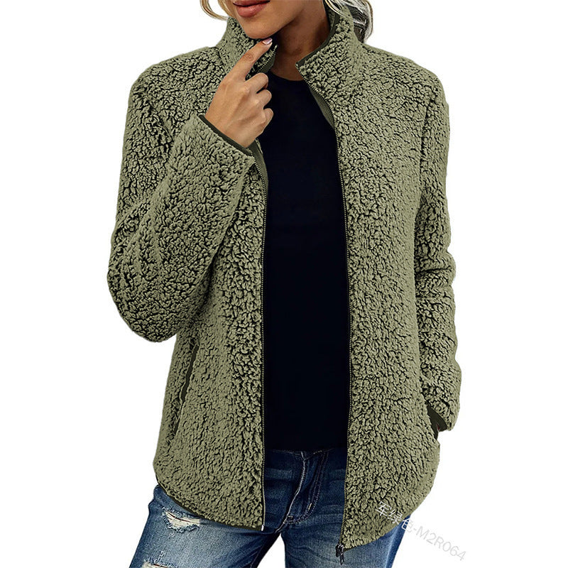Damen Fleecejacke mit wunderbar weichem Material und stylischem Reißverschluss R&B