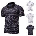 Herren Poloshirt mit modernem Grafikdesign