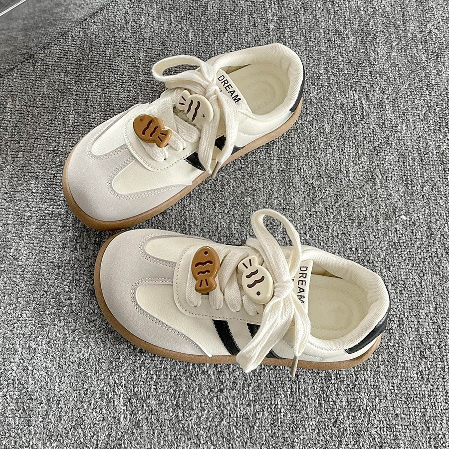 Damen Sportliche Kindersneaker mit niedlichen Tiermotiven und praktischem Klettverschluss R&B