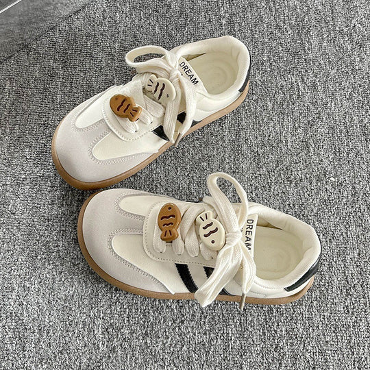 Damen Sportliche Kindersneaker mit niedlichen Tiermotiven und praktischem Klettverschluss R&B