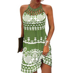 Damen Neckholder Kleid mit funkelndem Gradient-Design R&B