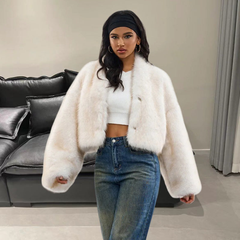 Damen Kunstfelljacke R&B