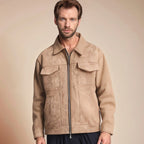 Herren lässige Suede Jacke R&B