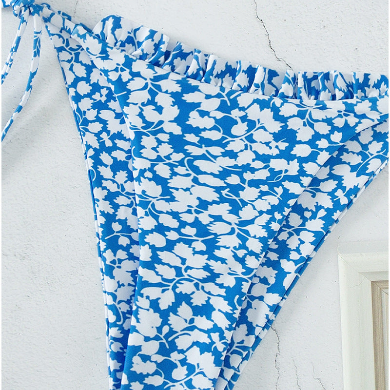 Damen Triangel-Bikini set mit floralen Mustern R&B