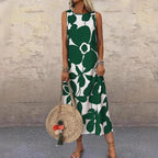 Damen Maxikleid mit floralem Muster R&B