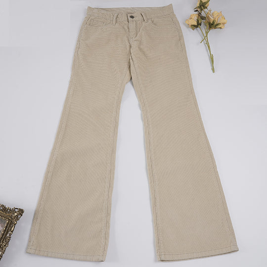 Damen Flared Jeans mit klassischem High-Waist-Schnitt und modischen Details R&B