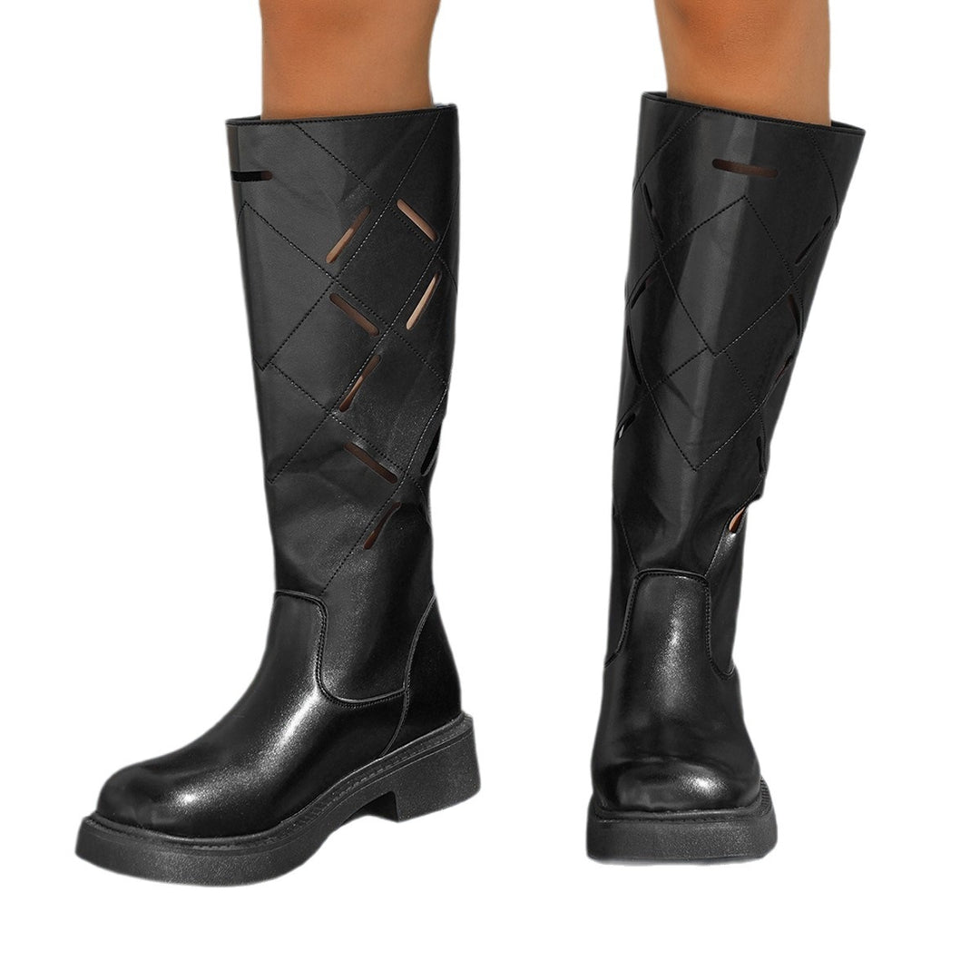 Damen Stiefel mit dekorativem Schnitt und komfortabler Gummisohle R&B
