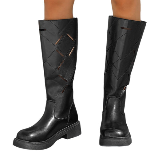 Damen Stiefel mit dekorativem Schnitt und komfortabler Gummisohle R&B