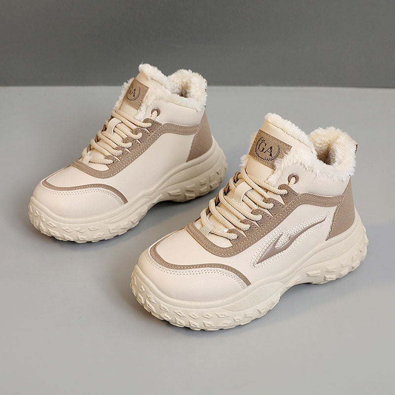 Damen Hohe Sneakers mit kuscheligem Innenfutter und rutschfester Sohle R&B
