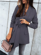 Damen Trenchcoat mit tailliertem Schnitt und praktischen Taschen R&B