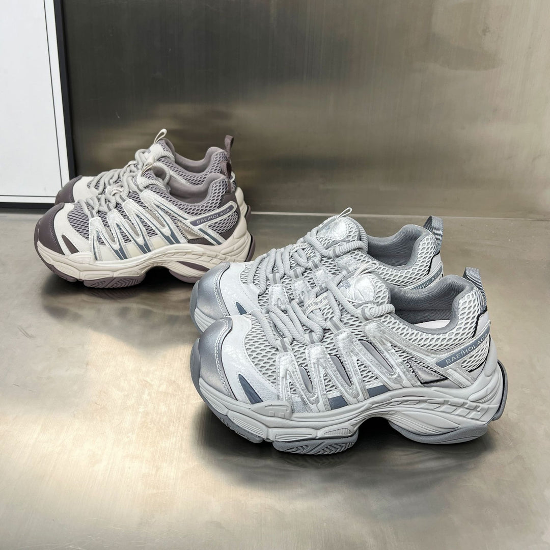 Damen Sportliche Outdoor-Sneaker mit atmungsaktiver Mesh-Oberfläche und stoßdämpfendem Sohlenkomfort R&B