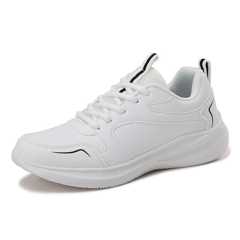 Unisex nan minimalistischer Kunstleder-Sneaker mit ergonomischer EVA-Zwischensohle und Zuglasche R&B