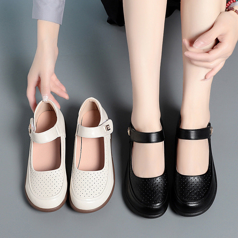 Damen Komfortable Mary Jane Ballerinas mit elegantem Verzierungsdetail R&B