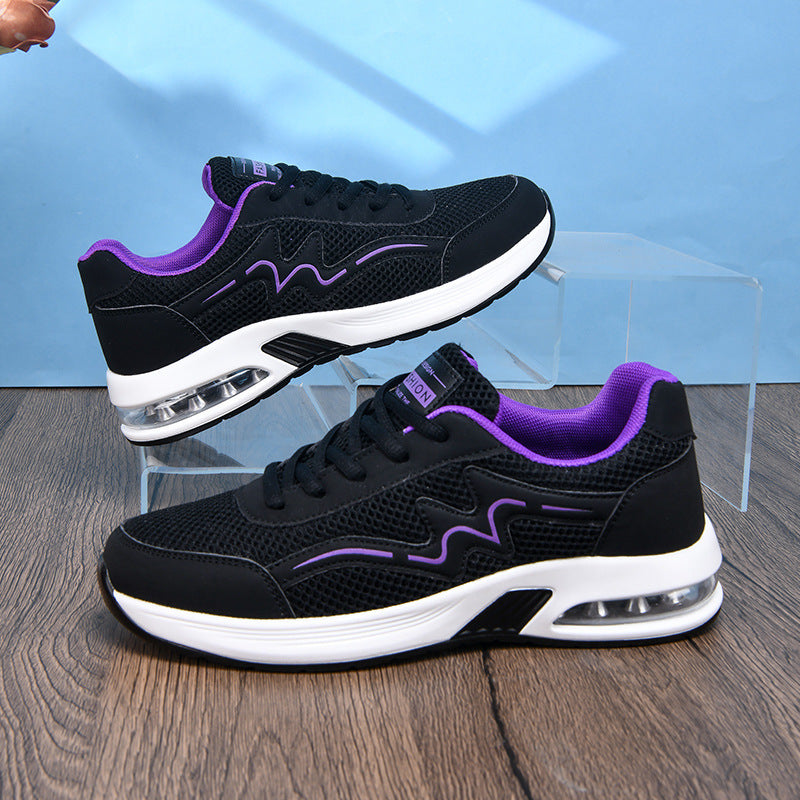 Damen nan City-Walking-Sneaker mit sichtbarer Fersenluftkammer und ergonomischer EVA-Dämpfung R&B