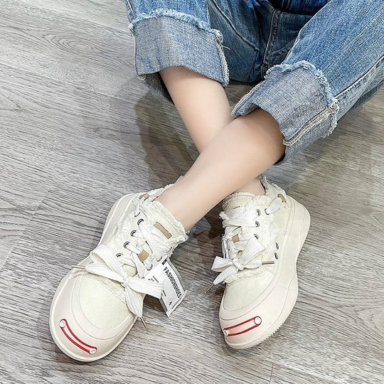 Damen Trendige Sneakers mit auffälligem Design und innovativer Schnürung R&B