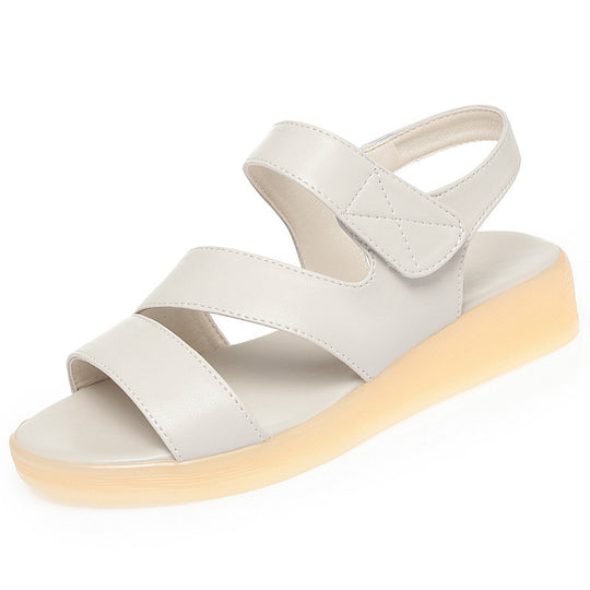 Damen Komfortable Sandalen mit verstellbarem Fesselriemen und dämpfender Sohle R&B