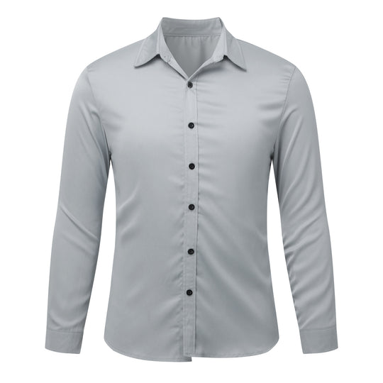 Herren Elegantes Langarmhemd aus feinem Stoff R&B