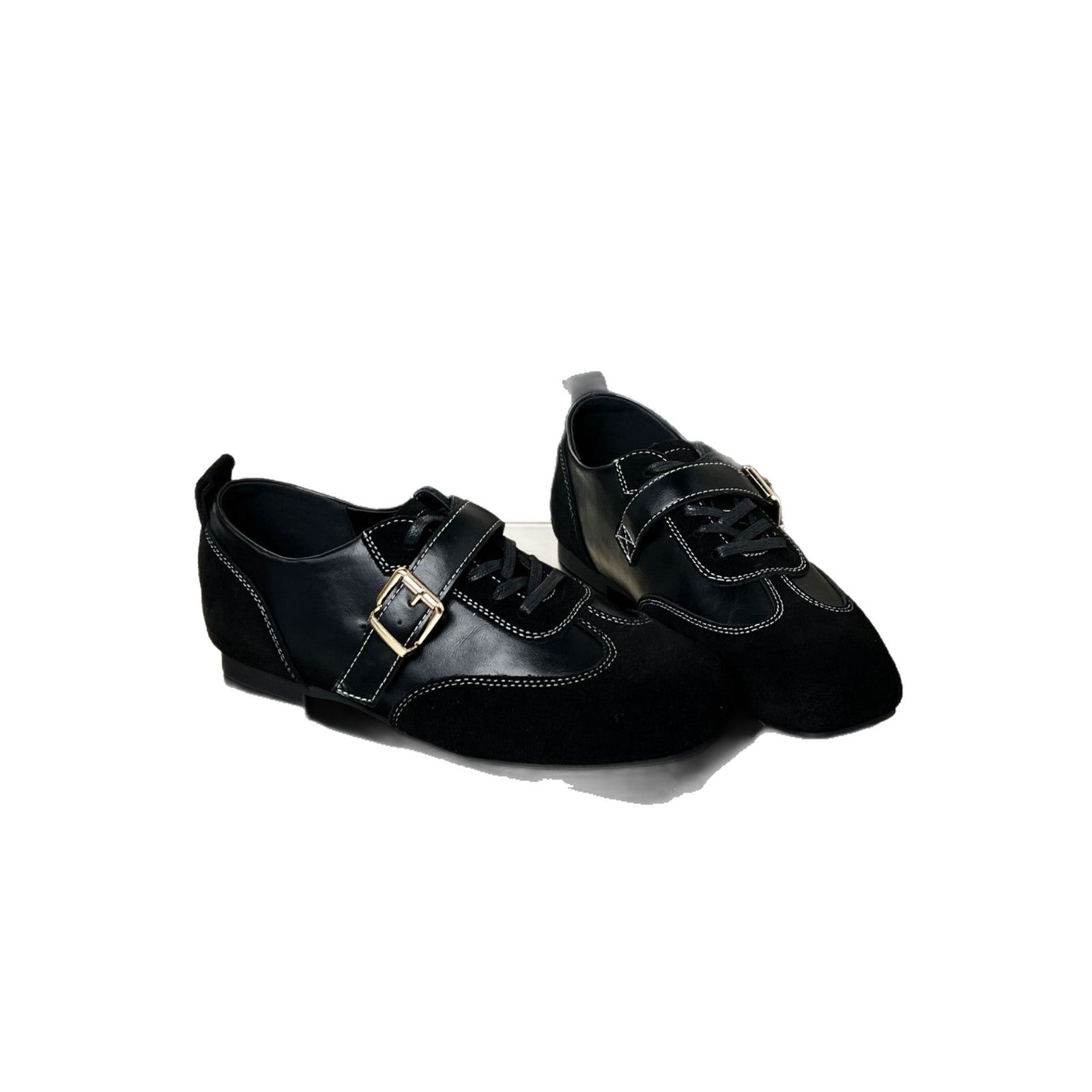 Damen elegante Loafers mit modischem Schnallenverschluss R&B