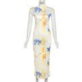 Damen Maxikleid im elegantem Floral Design R&B