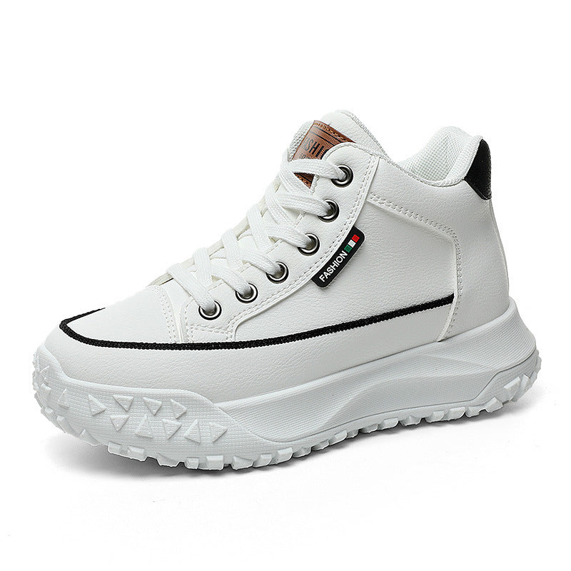 Damen Sportliche High-Top Sneakers mit rutschfester Gummisohle und hohem Tragekomfort R&B