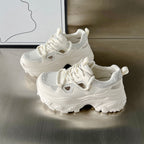 Damen Sportliche Chunky Sneakers mit modischem Netzdesign und rutschfester Sohle R&B