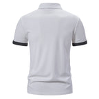 Herren Poloshirt mit modischem Kragen und kontrastierenden Ärmeln