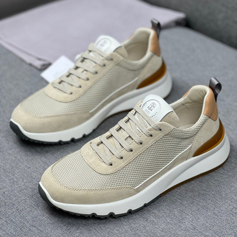 Damen modische Sneakers mit atmungsaktiver Mesh-Oberfläche und eleganten Akzenten R&B