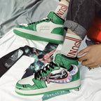 Damen Sportliche High-Top Sneakers mit auffälligem grafischem Design