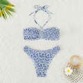 Damen Bandeau-Bikini mit modischem Wickeldesign und raffinierten Rückenschnüren R&B