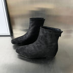 Damen Ankle Boots aus hochwertigem Wildleder mit dekorativem Reißverschluss R&B