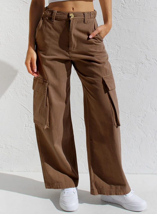 Damen Cargo-Hose mit praktischen Seitentaschen und lässigem Schnitt R&B