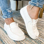Damen Slip-On Freizeitschuhe mit atmungsaktivem Obermaterial R&B