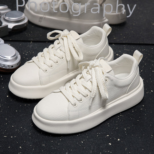 Damen Sportliche Sneakers mit robustem Leder-Design R&B