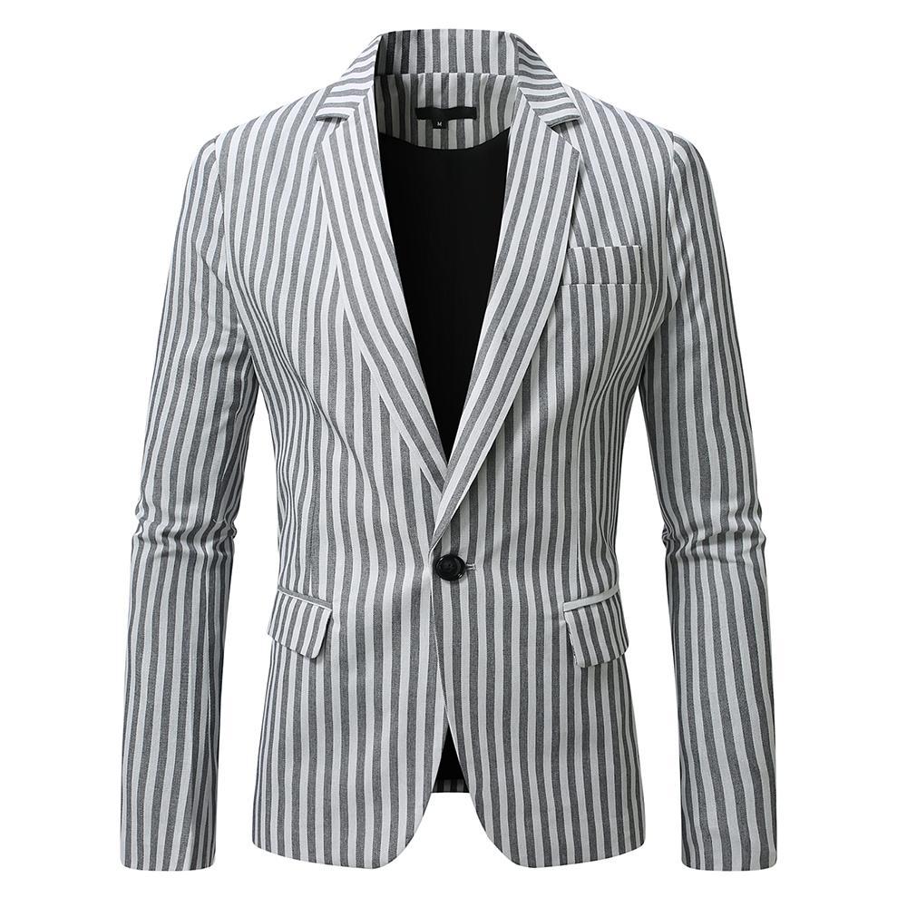 Herren eleganter Blazer mit feinen Streifen