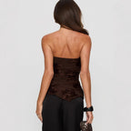 Damen Spitzenoberteil mit floralem Design R&B