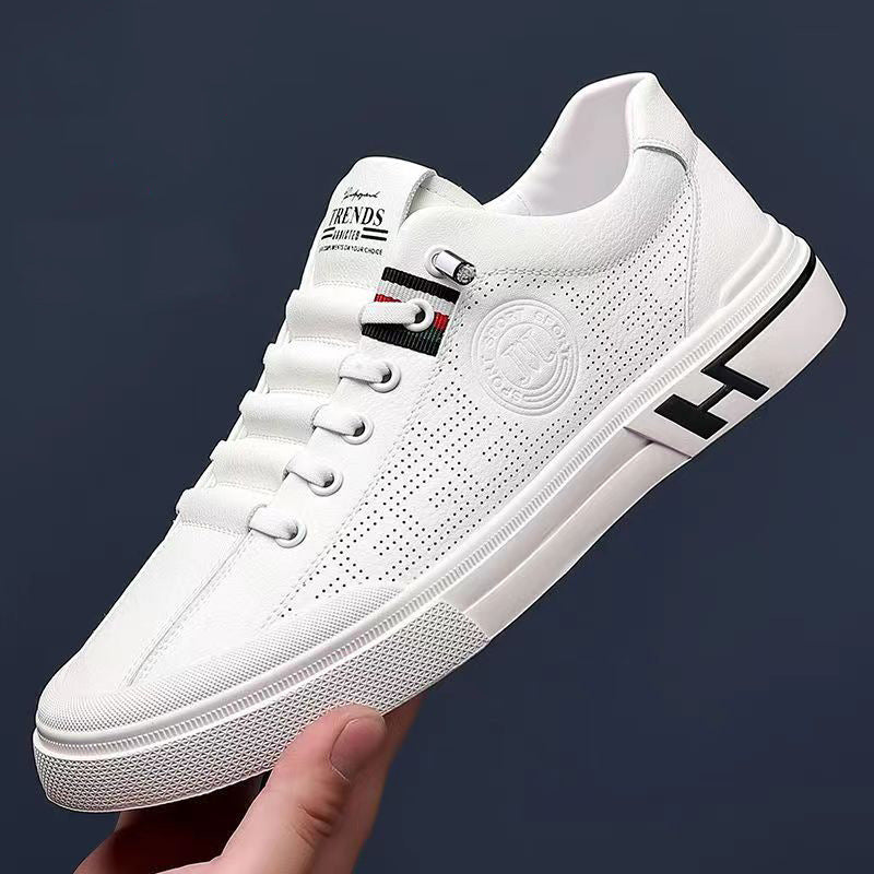 Damen modische Sneaker mit perforiertem Obermaterial und komfortabler Sohle