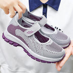 Damen Sportliche Slip-On Sneakers mit verstellbarem Riemen