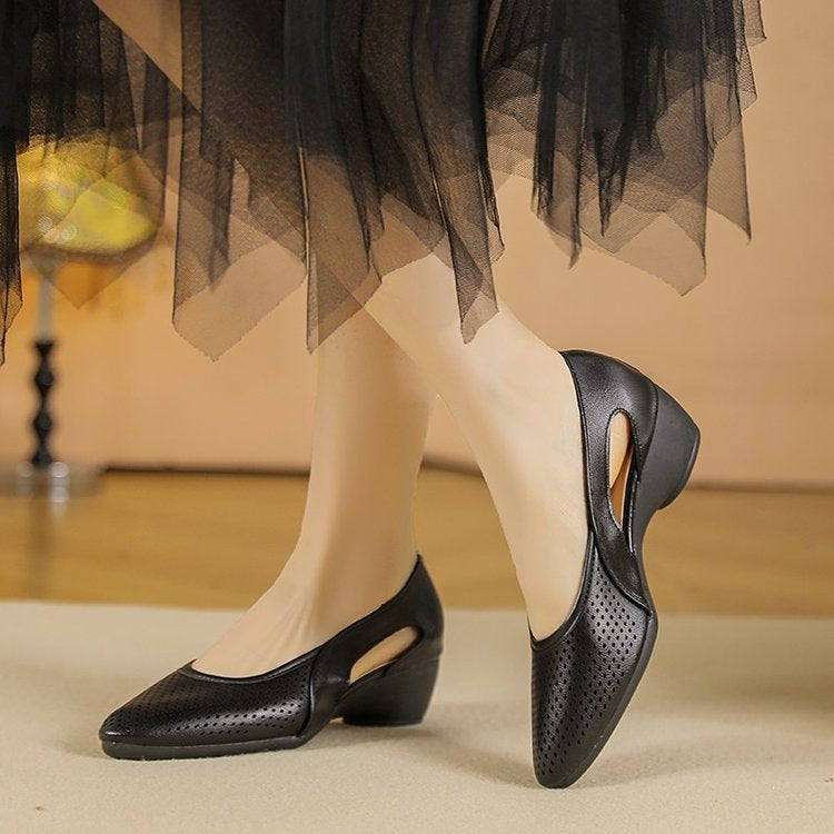 Damen komfortable und elegante Ballerinas mit atmungsaktivem Obermaterial R&B