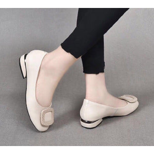 Damen Komfortable Ballerinas mit eleganter Schnallenverzierung R&B