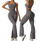 Damen Sportlicher Jumpsuit mit angeschnittenem Schnitt und trendy Cut-Outs R&B
