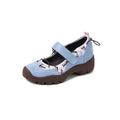 Damen modische Slipper mit verstellbarem Klettverschluss und robustem Sohlenprofil R&B