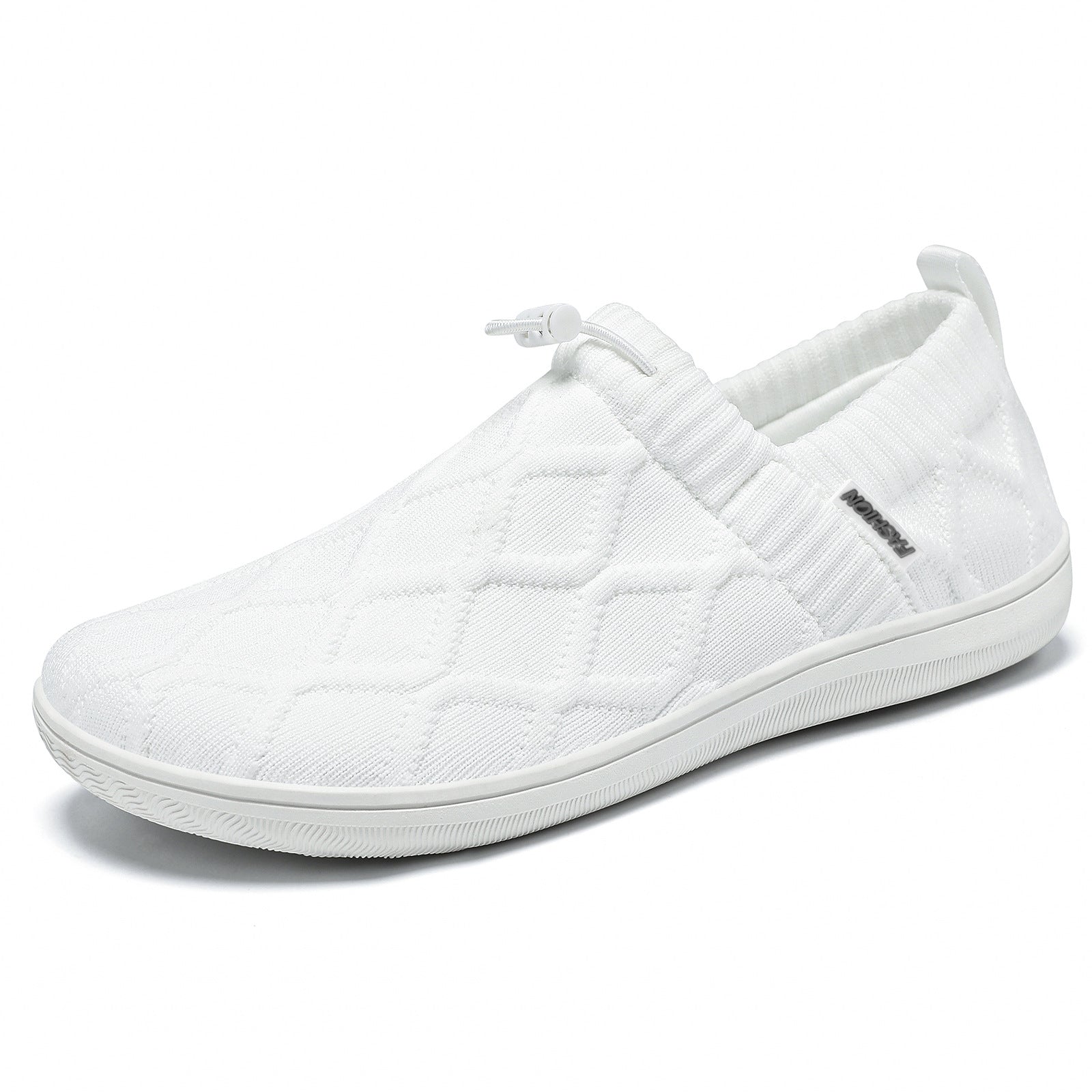 Damen Bequeme Slip-On Sneakers mit elastischem Strickdesign R&B