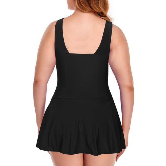 Damen Badeanzug mit Rüschendetails und frischem Kirschmuster R&B