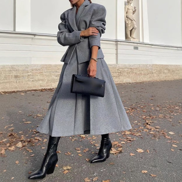 Damen Oversized Wollblazer im Smart-Casual-Stil R&B