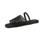 Damen offene Mules mit dekorativem Netzdesign R&B